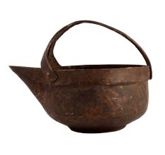 Brass Gravy Serving Dish Bowl With Forked Handle