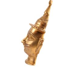 Golden Brass Muniswaran God Mukhavata Shiva Image