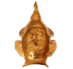 Golden Brass Muniswaran God Mukhavata Shiva Image