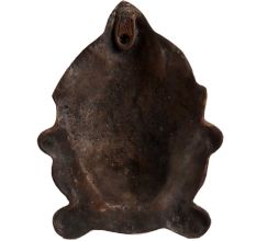 Brass Goddess Durga Face Wall Hanging In Dark Finish