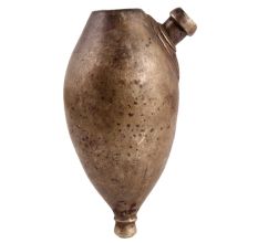 Oval Drop Brass HookahÂ Base Pot In Antique Finish