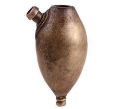 Oval Drop Brass HookahÂ Base Pot In Antique Finish