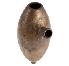 Old Islamic Brass Oval Drop Hand Hookah Base