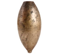 Old Islamic Brass Oval Drop Hand Hookah Base