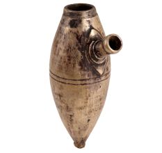 North India Oblong Shaped Brass Hookah Base