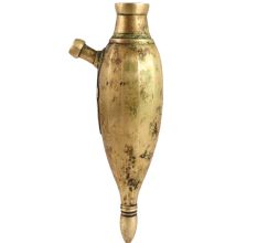 Brass Islamic Hookah In Golden Finish