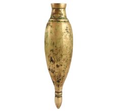 Brass Islamic Hookah In Golden Finish