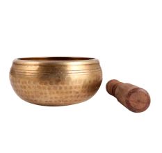 Traditional Tibetan Singing Bowl With Wooden Mallet