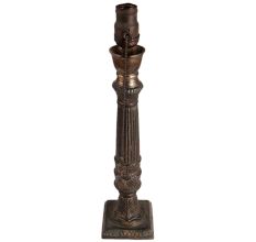 Pull Chain Brass Candlestick Pedestal Lamp