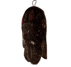 Tribal Brass Nepalese Ganesha Wall Hanging With Stones