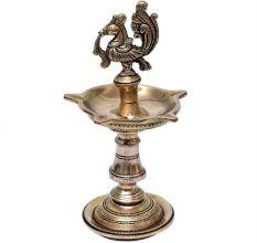 Brass Peacock  Nilavilakku Oil Lamp