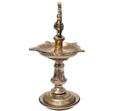 Brass Peacock  Nilavilakku Oil Lamp