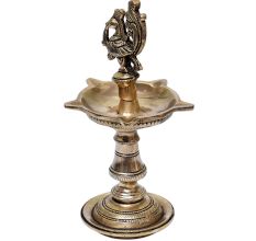 Brass Peacock  Nilavilakku Oil Lamp