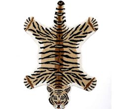 Drowsy Tiger Rug Woolen Hand Tufted Rug