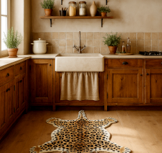 Leopard Rug Hand Tufted Woolen Rug For Home Decoration