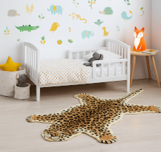 Leopard Rug Hand Tufted Woolen Rug For Home Decoration