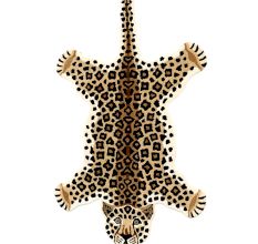 Leopard Rug Hand Tufted Woolen Rug For Home Decoration