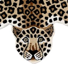 Leopard Rug Hand Tufted Woolen Rug For Home Decoration