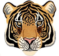 Rug Hand Tufted Woolen Tiger Face Rug