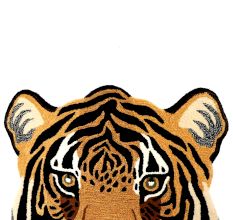 Rug Hand Tufted Woolen Tiger Face Rug