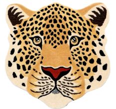 Hand tufted Rug Woolen Himalayan Leopard Head Rug