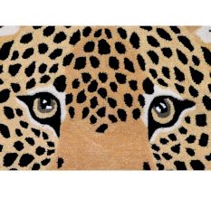 Hand tufted Rug Woolen Himalayan Leopard Head Rug