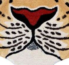 Hand tufted Rug Woolen Himalayan Leopard Head Rug