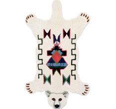 Rug Hand Tufted White Kasbah Polar Bear Rug