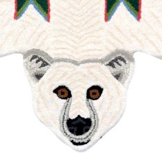 Rug Hand Tufted White Kasbah Polar Bear Rug
