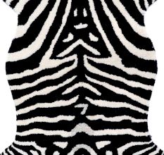 Zebra Rug Hand Tufted Decorative Woolen Rug