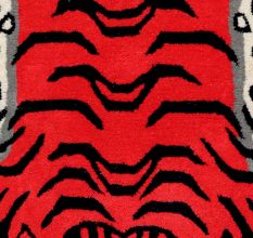 Tibetan Woolen Rug Tiger Rug for Meditation and Yoga