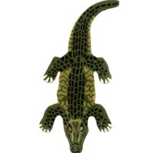 Alligator Rug Hand Tufted Wool Rug