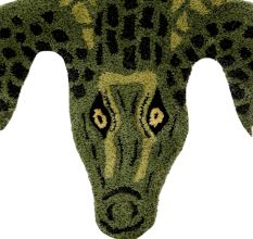 Alligator Rug Hand Tufted Wool Rug