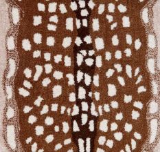 Hand Tufted Rug Antelope Deer Wool Rug