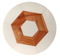 Wooden Hexagon Resin Geometric Cake Stand With Iron Legs