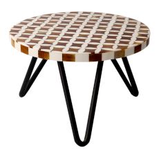 Wood And Resin Scandinavian Design Cake Stand and Planter Stool
