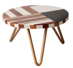 Wood And Resin Styler Cake Stand With Iron Legs