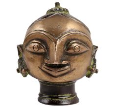 Brass Gauri Or Parvati Head Figurine
