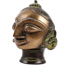 Brass Gauri Or Parvati Head Figurine