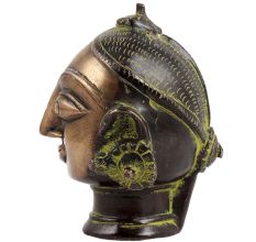 Brass Gauri Or Parvati Head Figurine