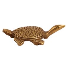 Engraved Brass Tortoise Statue For Vastu