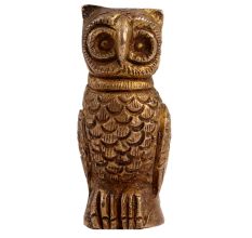 Finely Detailed Brass Owl Statue