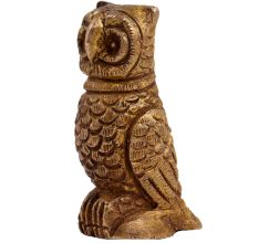 Finely Detailed Brass Owl Statue