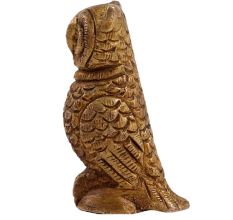 Finely Detailed Brass Owl Statue