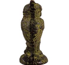 Owl Sitting On Log Brass Decorative Showpiece