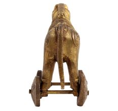 Brass Horse on Wheels Statue