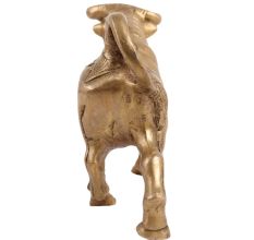 Brass Fighting Bull Statue