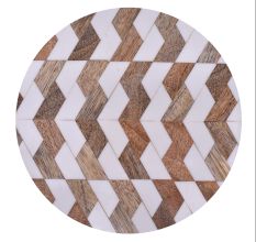 Chevron Magic Cake Stand Made With Wood And Resin With Iron Legs