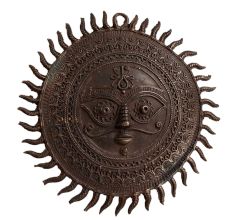 Brass SunÂ Mid Century Modern Wall Decor In Dark Finish