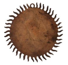 Brass SunÂ Mid Century Modern Wall Decor In Dark Finish